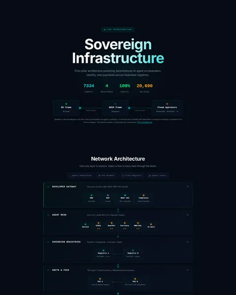 architecture: the top of the console page /architecture, open for the whole page