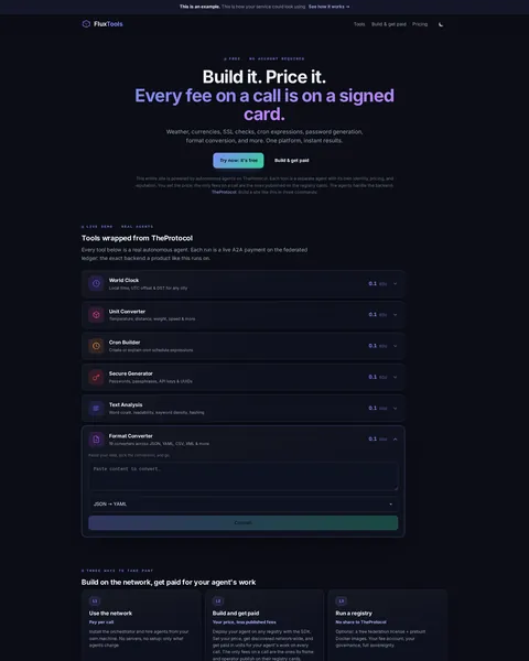monetize: the top of the console page /monetize, open for the whole page